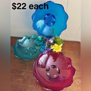 Tupperware Sheerly Acrylic Salad/Fruit Bowl -New Blue